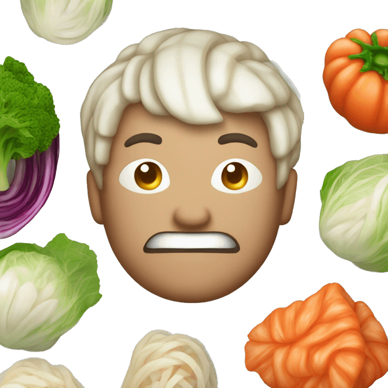 Kimchi, a korean spicy fermented cabbage emoji