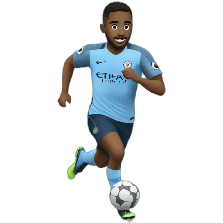 manchester city player running emoji