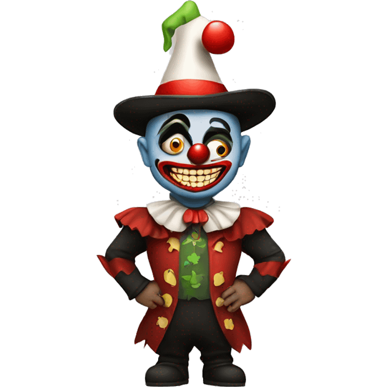 mitad payaso mitad demonio emoji