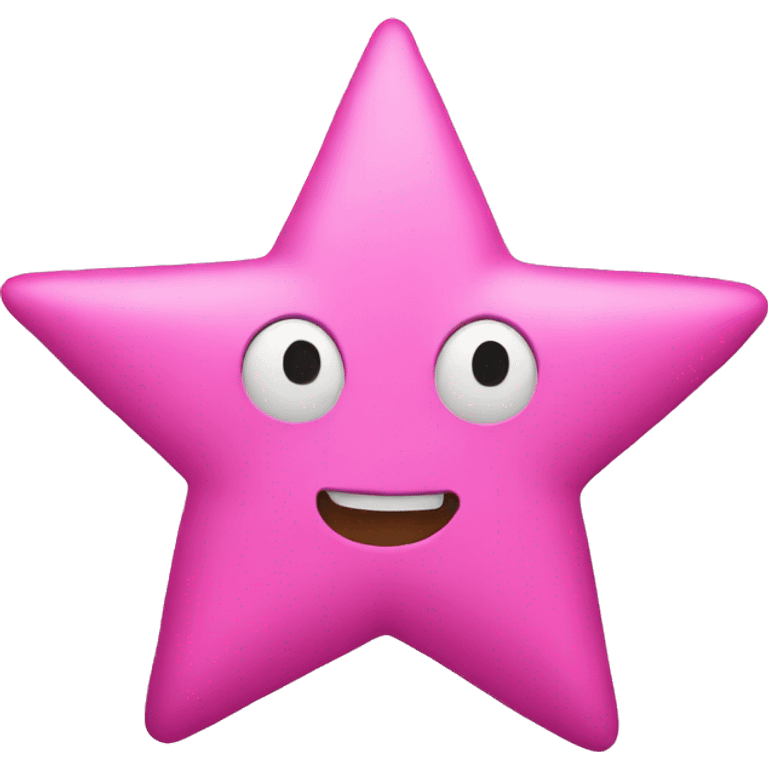 Pink star emoji