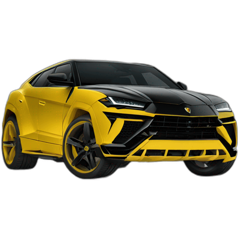 Yellow Lamborghini Urus  emoji