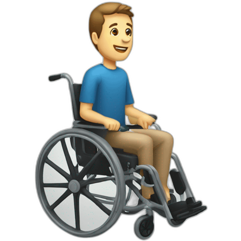 man wheelchair emoji