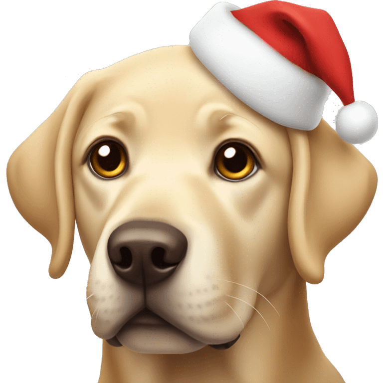 Labrador Christmas emoji