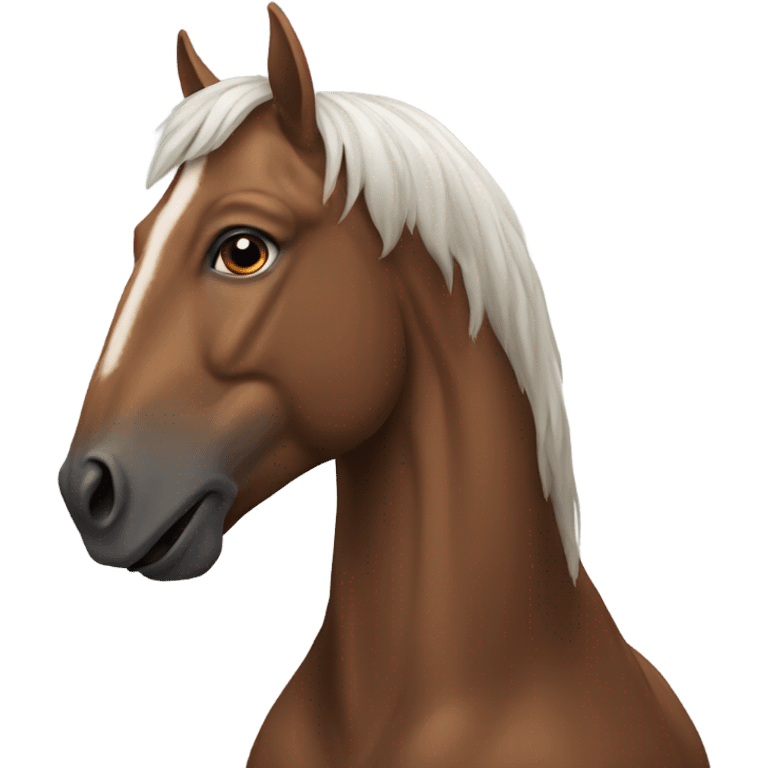 man with a horse head  emoji