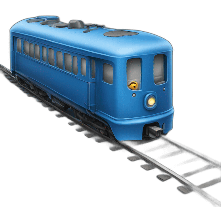 blue train emoji