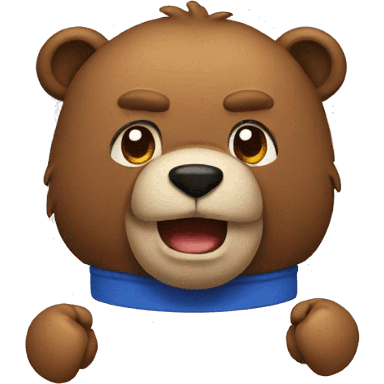 boxing bear emoji