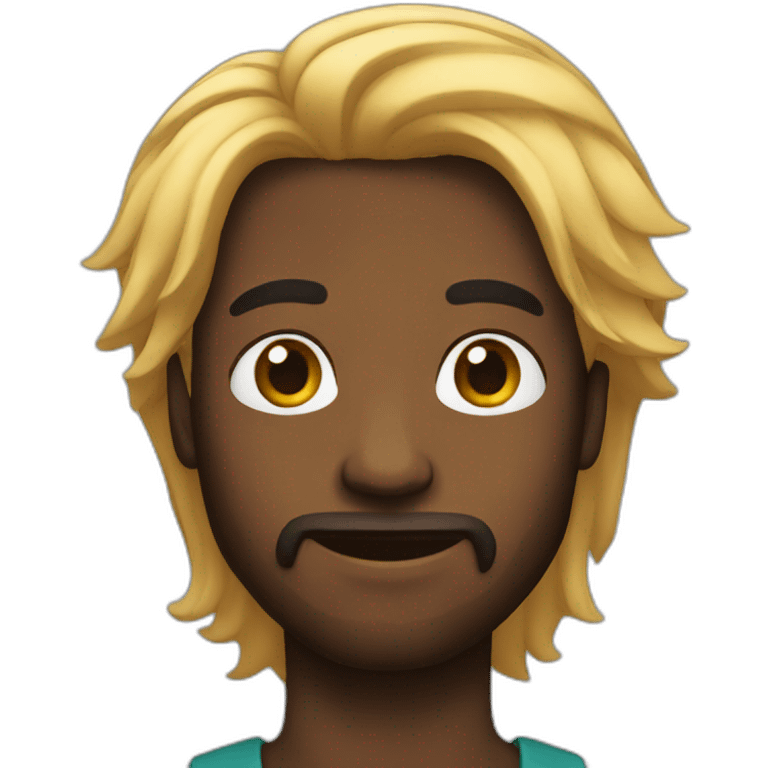 Long hair black guy emoji