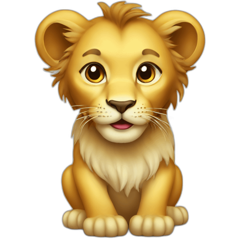 baby lion + money emoji