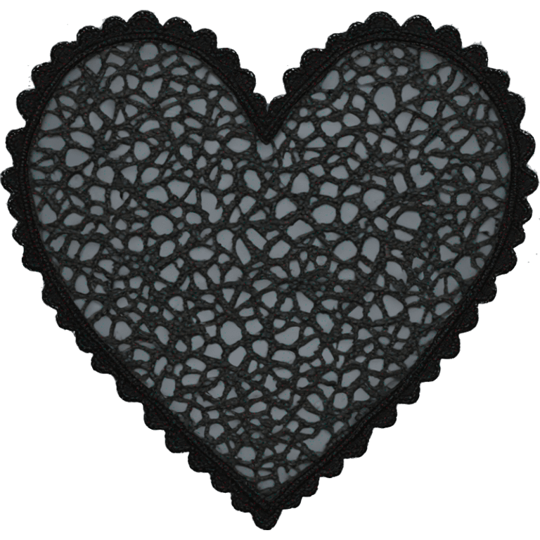 Black lace heart emoji