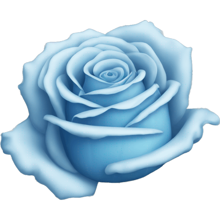 pretty blue rose emoji