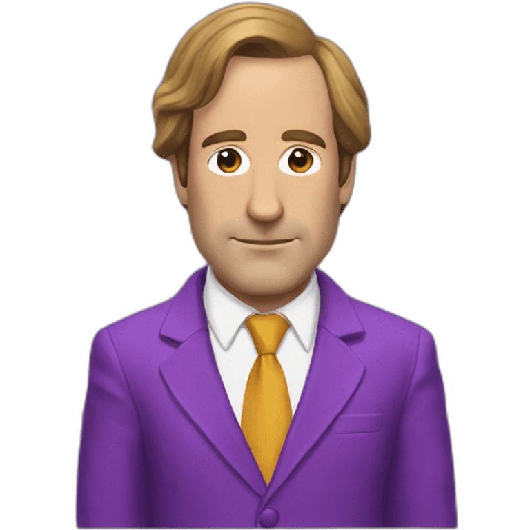 Saul GoodMan  wearing a purple Bunny furry suits emoji