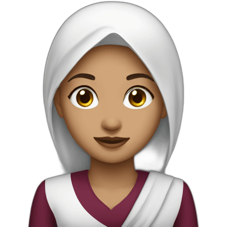 Qatar girl emoji