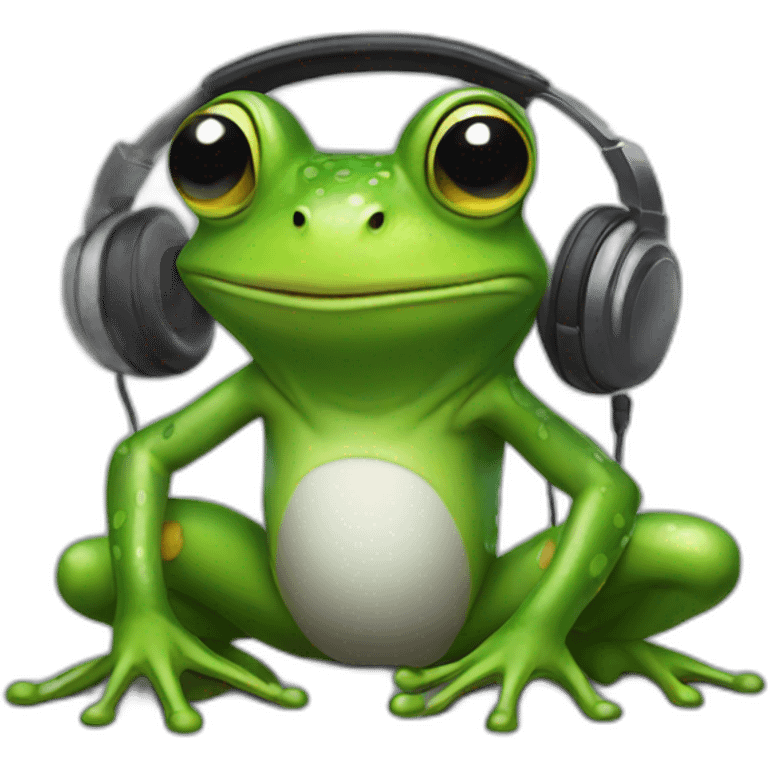 Dj frog emoji