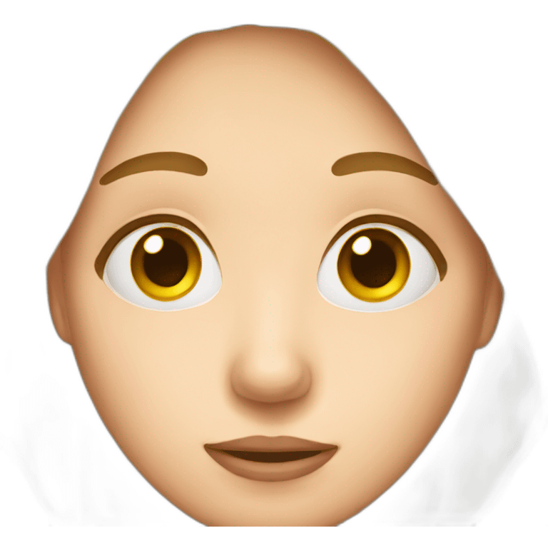 Woman with stuffy nose emoji