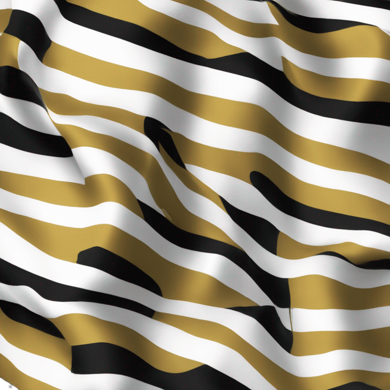 Flag with the colours white, gold, black emoji