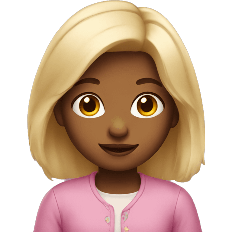 a cute little girl emoji