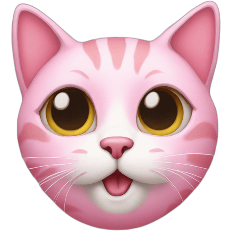 Cat pink  emoji