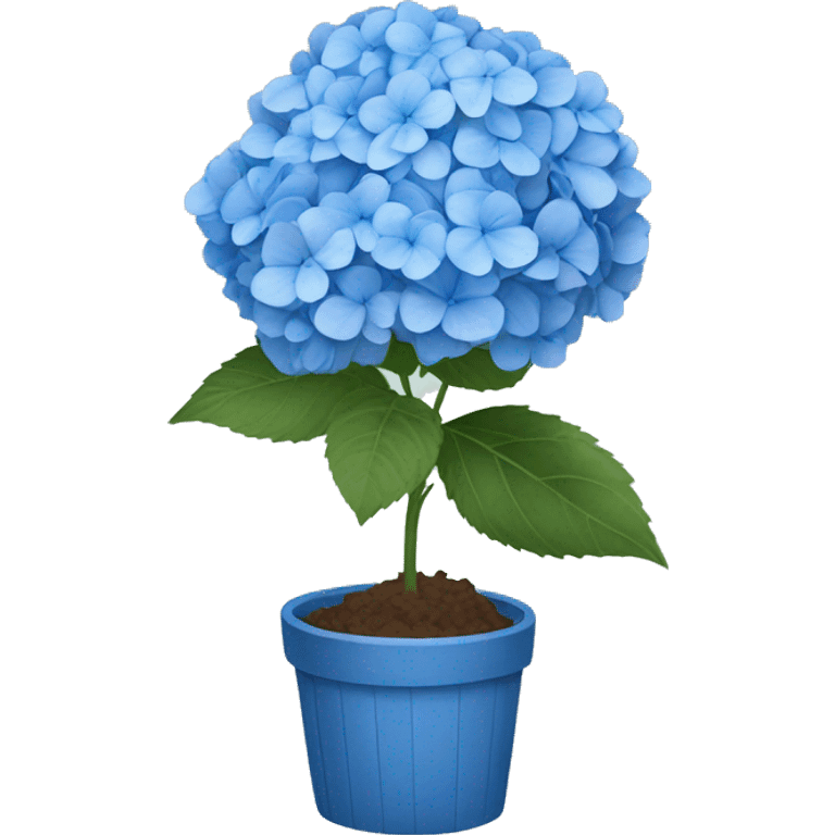 Blue hydrangea emoji