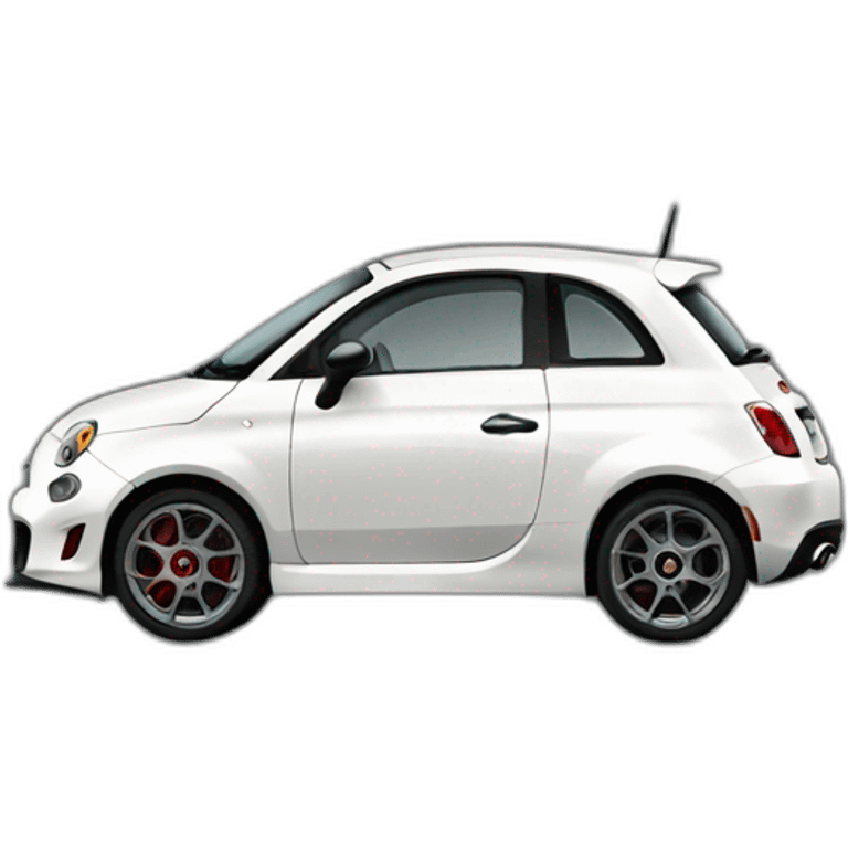 white abarth emoji