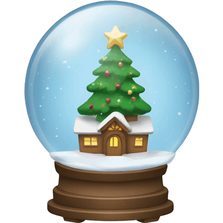 christmas snow globe  emoji