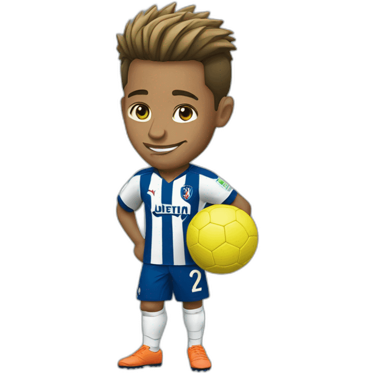 Neymar Jr avec ballon de foot emoji