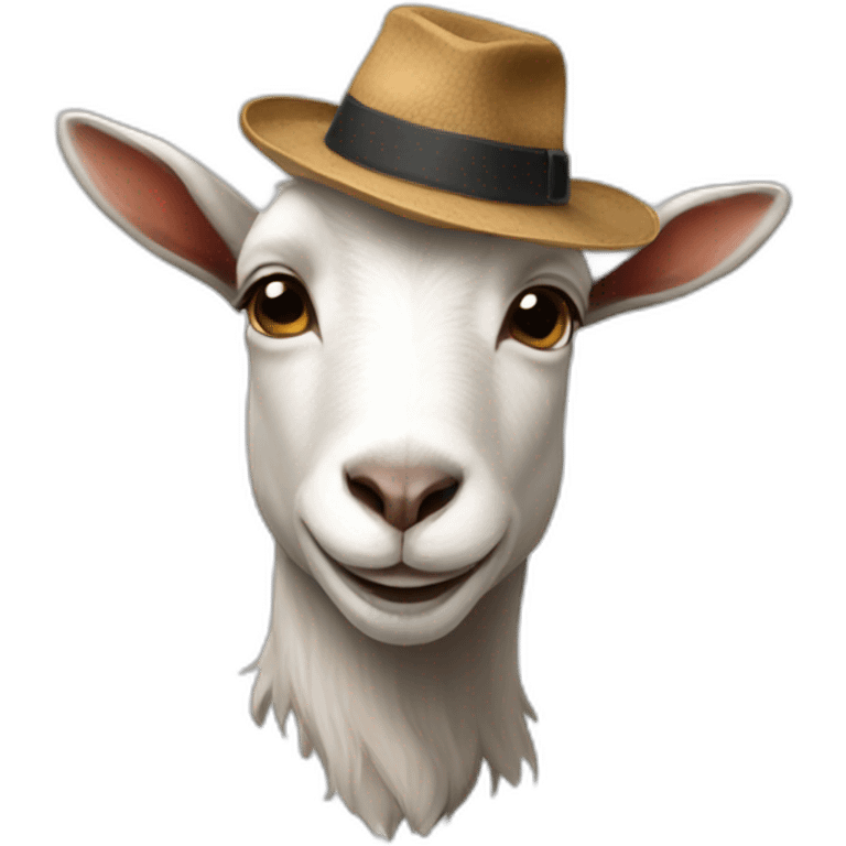 goat with a hat emoji