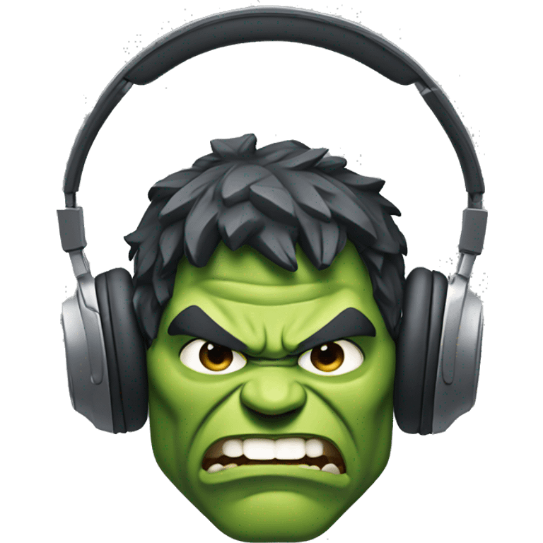 Headphone 🎧  Hulk emoji