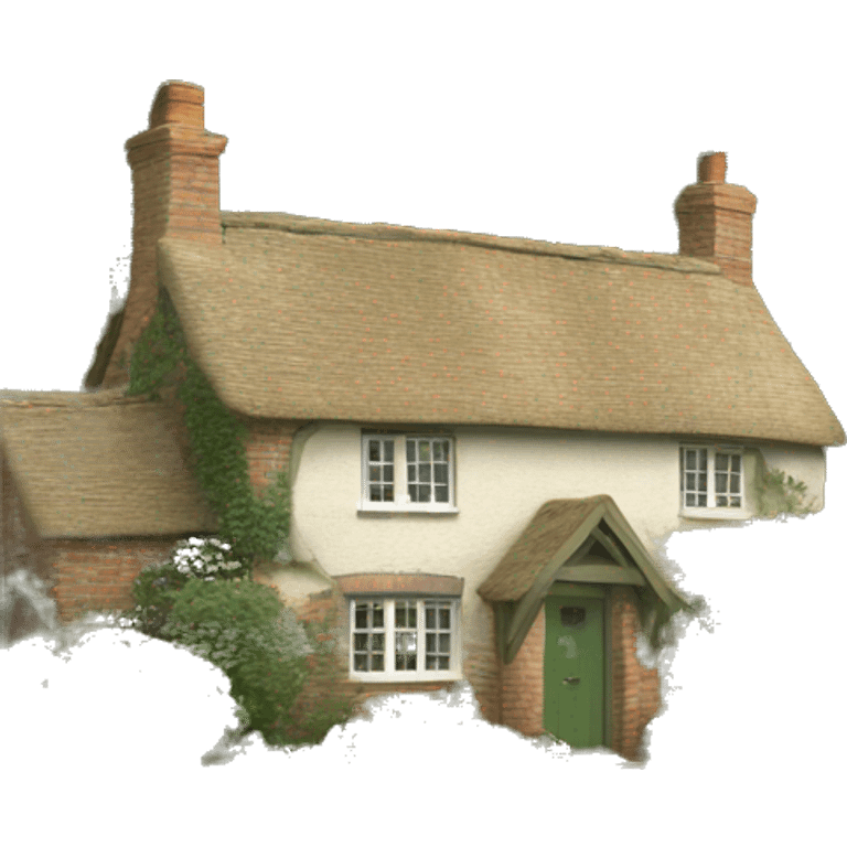 English cottage with garden emoji