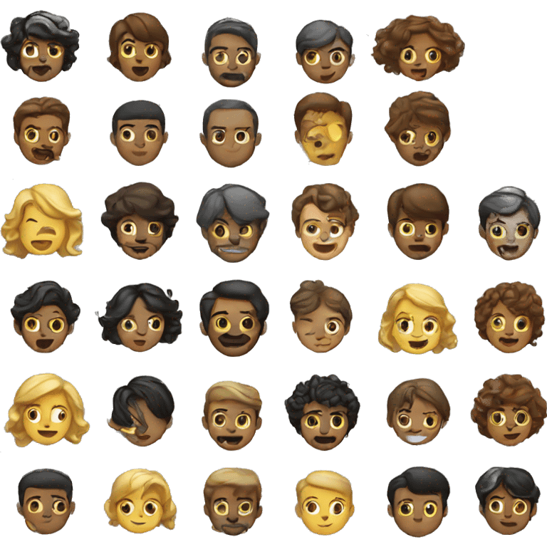 Iphone emoji of people emoji