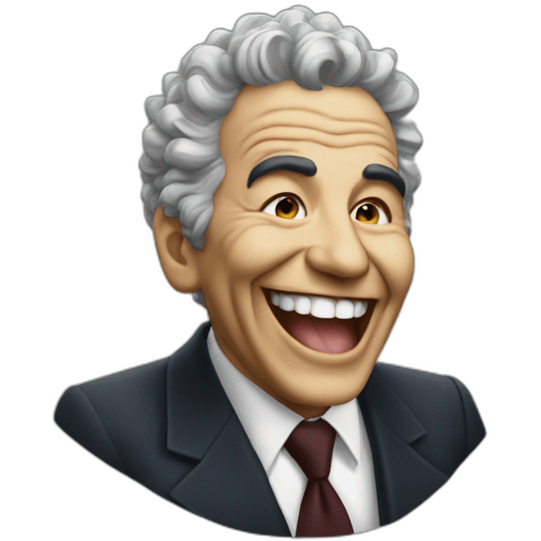 Aldo Moro laughing with tears emoji