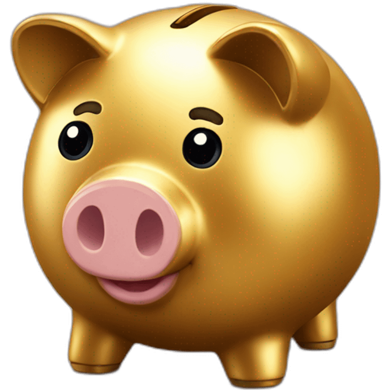 goldenned piggy bank emoji