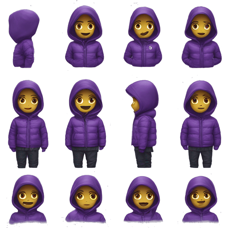 Purple Moncler  emoji