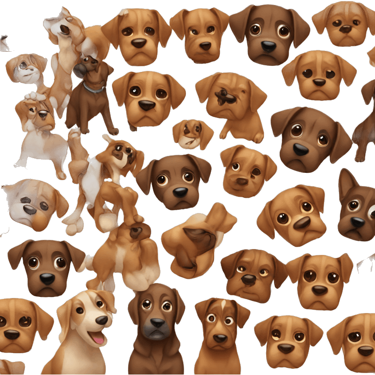 Brown dogs emoji