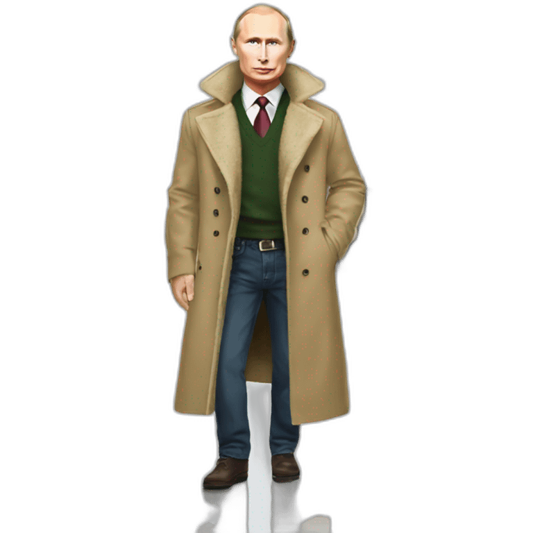 Putin in clothes shop emoji