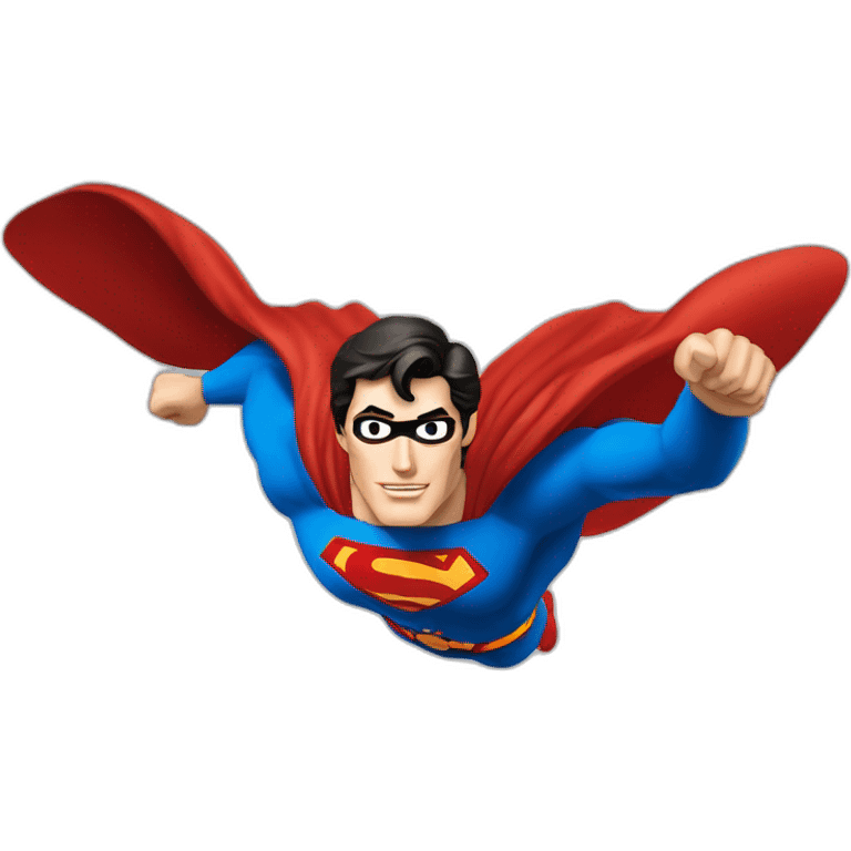 Christopher Reeve Superman fliying super speed emoji