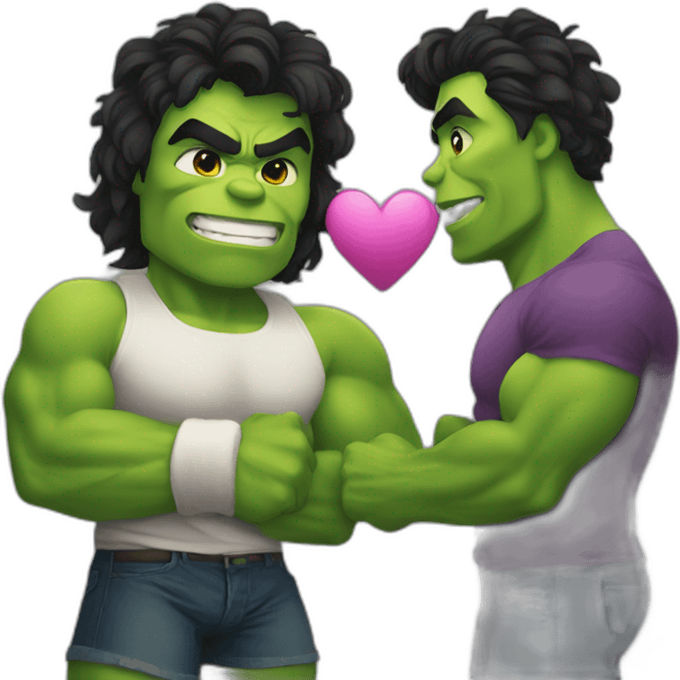 Hulk in love emoji