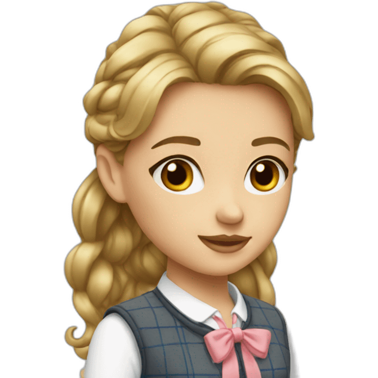 Preppy girl emoji