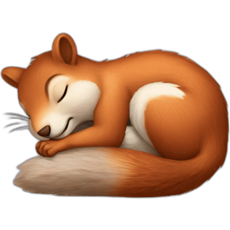 squirrel sleep emoji