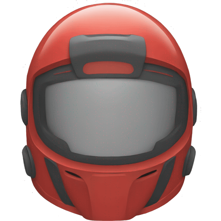 one cartoon red spacial helmet emoji