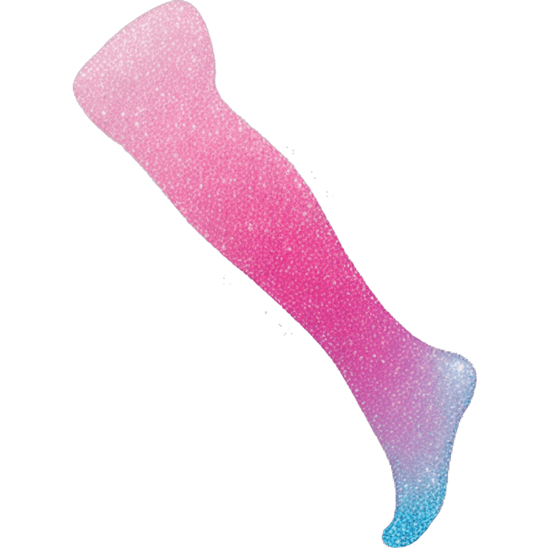 Pink ombre leg xray with glitter  emoji