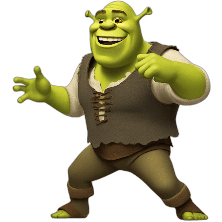 Shrek dancing emoji