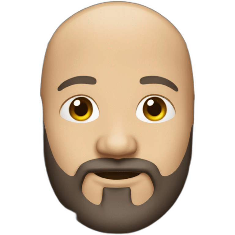 bald man with beard and headset emoji