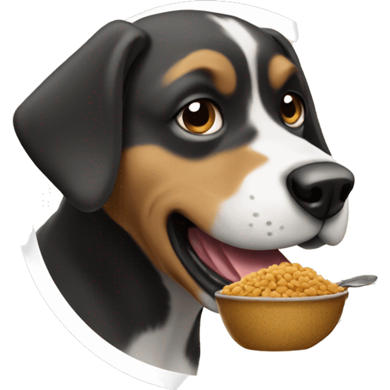 Dog eating food emoji