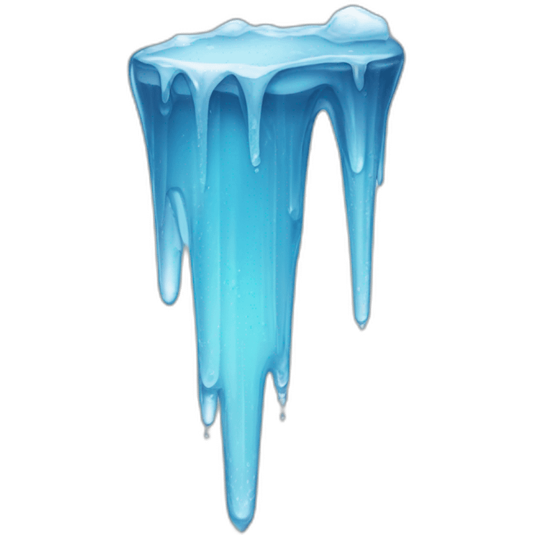 icicle with water dripping from it emoji