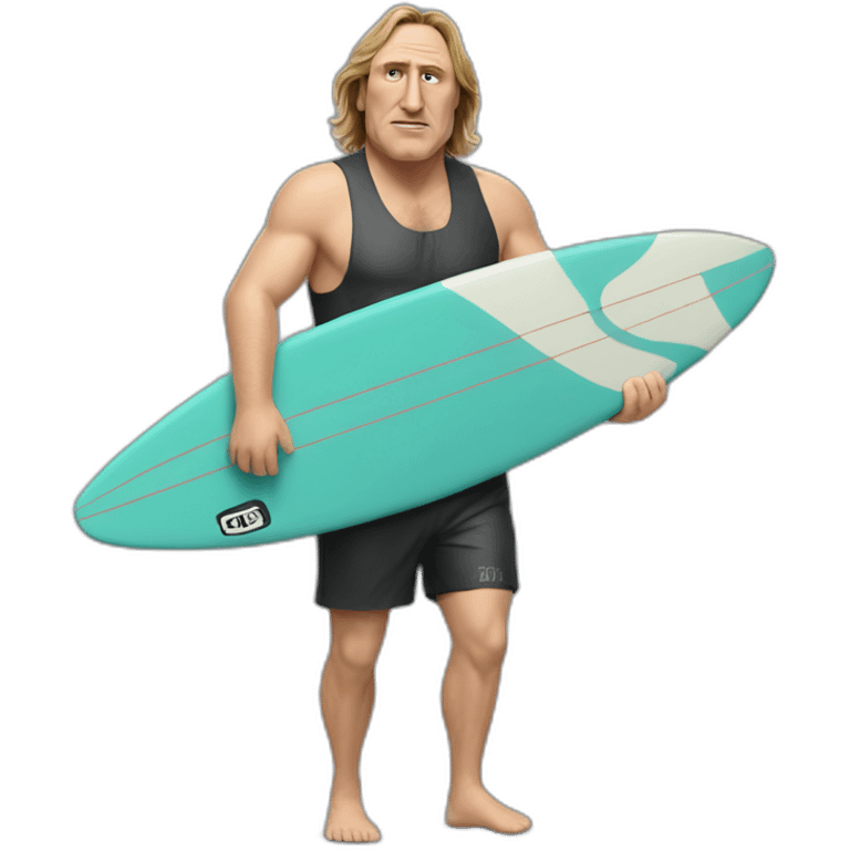 Depardieu surf emoji