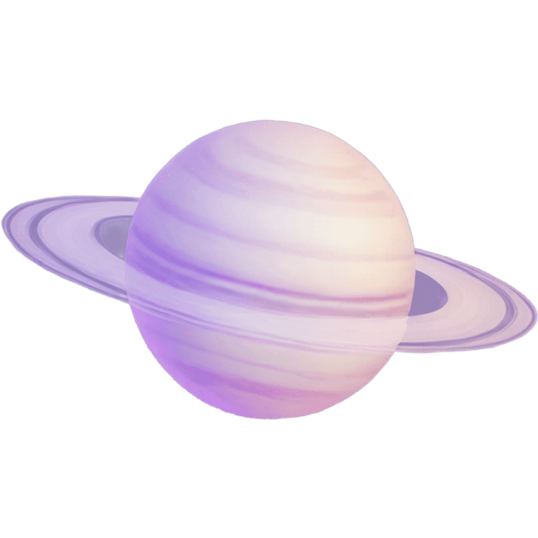 Aesthetic pastel saturn  emoji