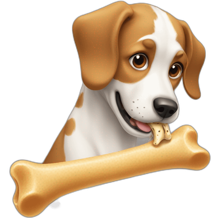 dog eating bone  emoji