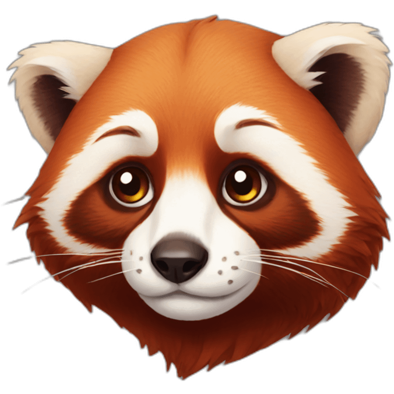 sad red panda emoji