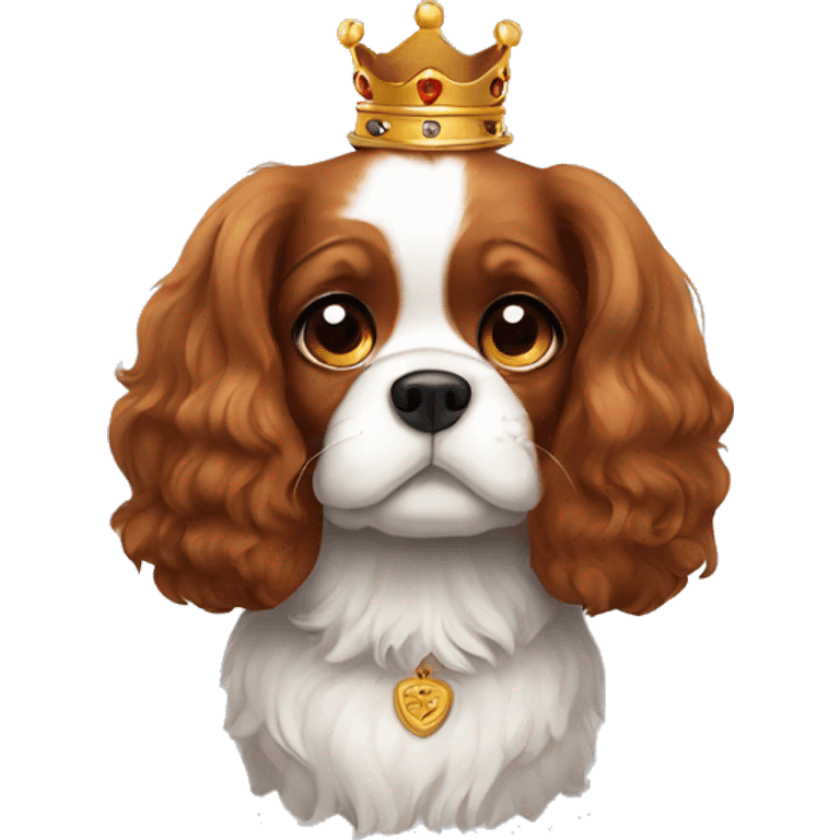 cute king charles dog emoji