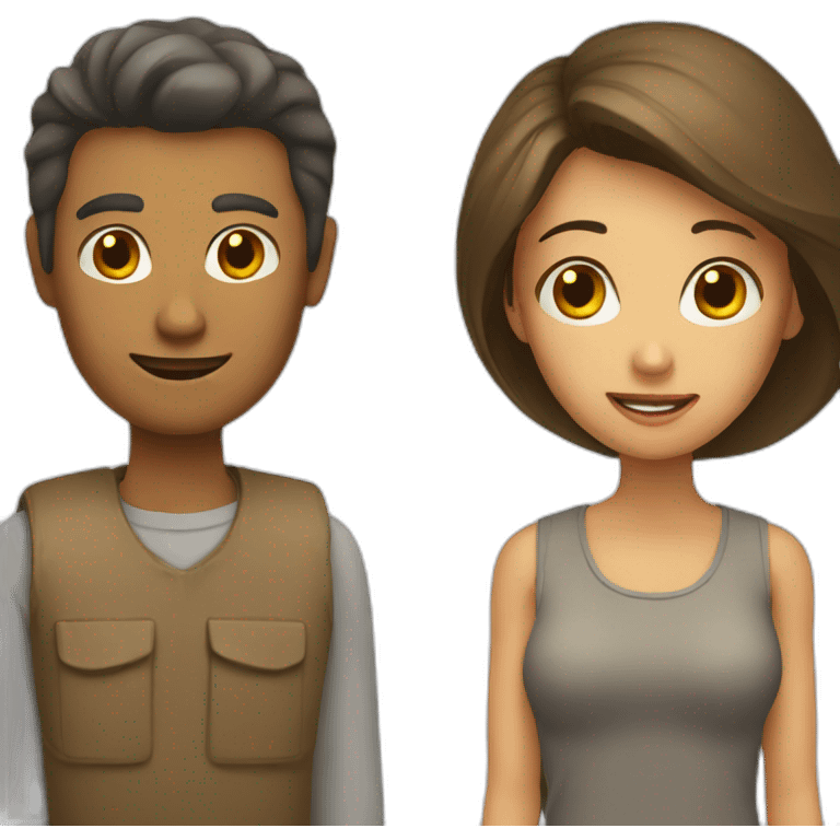 man and woman emoji